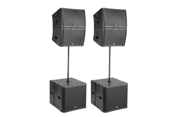 QSC KLA12-BK Line Array Speakers (x4) with KLA181-BK Subs (x2)